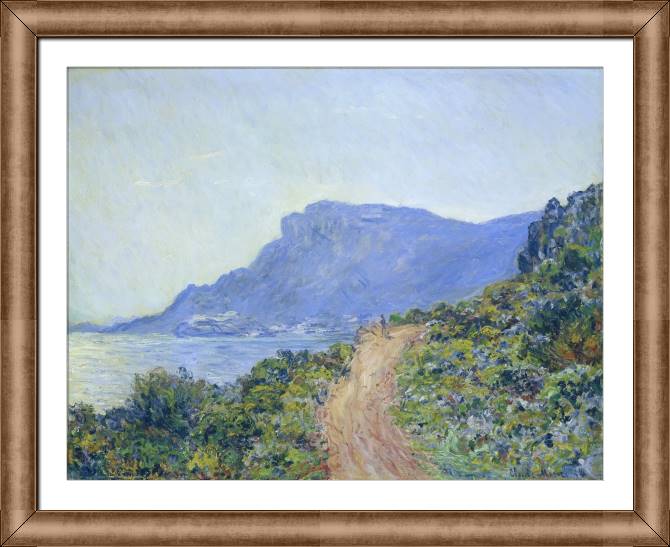 Картины в рамке, багете Claude Monet The Corniche of Monaco