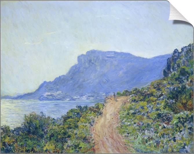 Купить и печать на заказ Картины на холсте Клод Моне The Corniche of Monaco