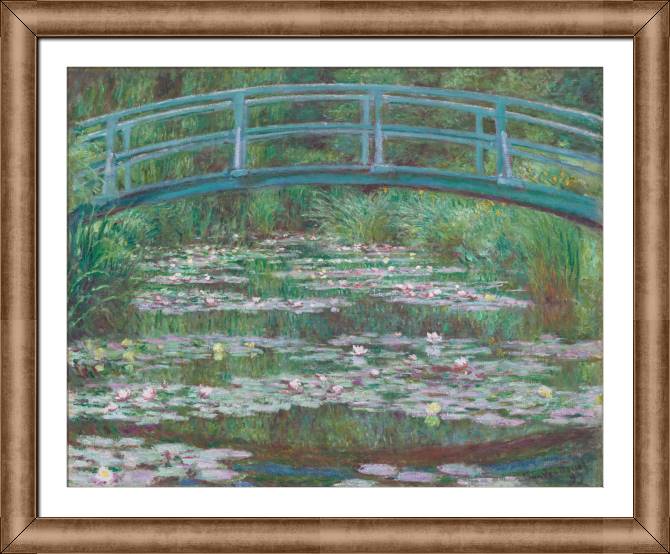 Картины в рамке, багете Claude Monet The Japanese Bridge (The Water-Lily Pond)
