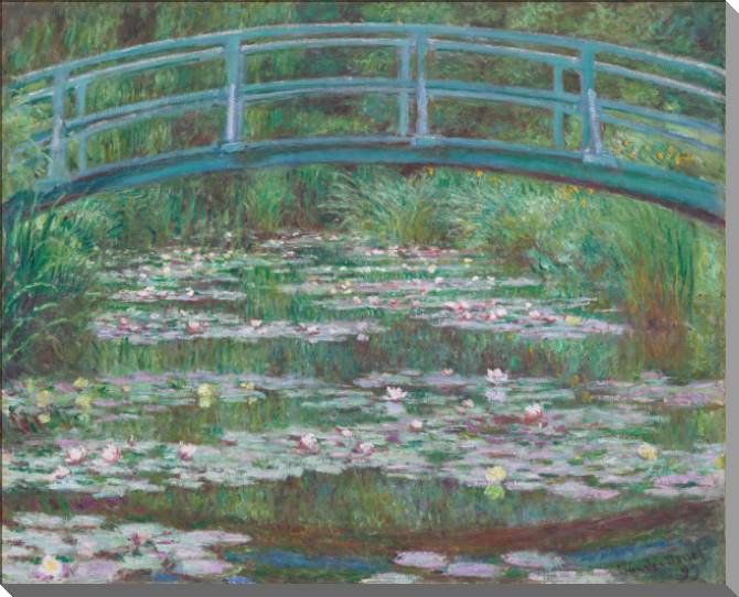 Купить и печать на заказ Картины на холсте Клод Моне The Japanese Bridge (The Water-Lily Pond)
