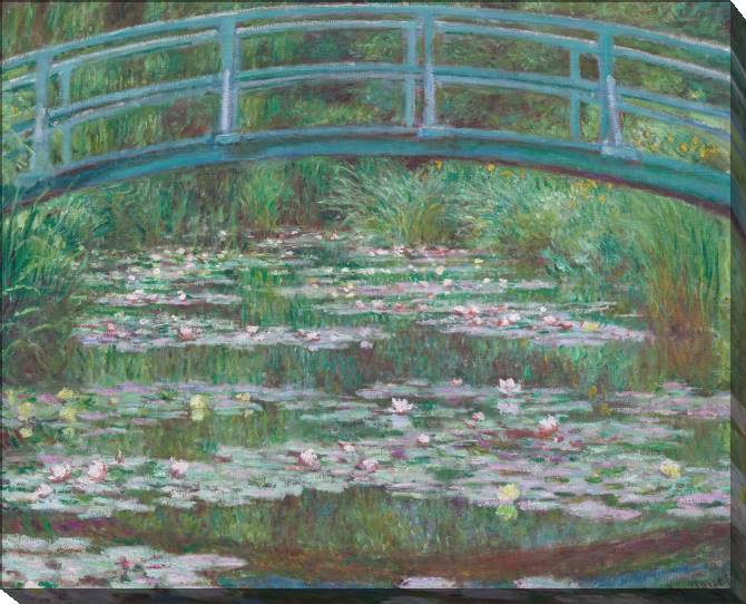 Купить и печать на заказ Картины на холсте Клод Моне The Japanese Bridge (The Water-Lily Pond)