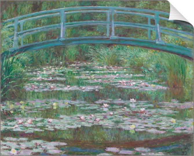 Купить и печать на заказ Картины на холсте Клод Моне The Japanese Bridge (The Water-Lily Pond)