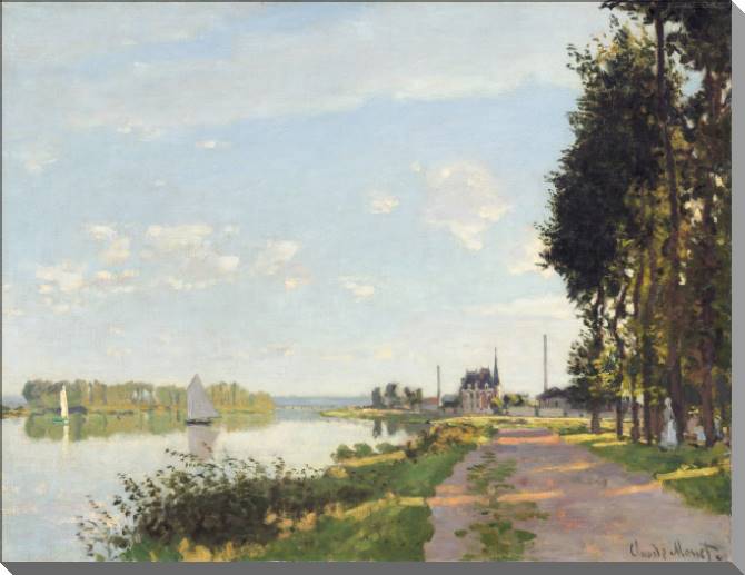 Купить и печать на заказ Картины на холсте Клод Моне The Promenade at Argenteui