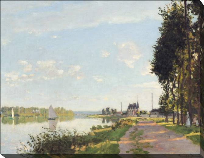 Картины на холсте Claude Monet The Promenade at Argenteui