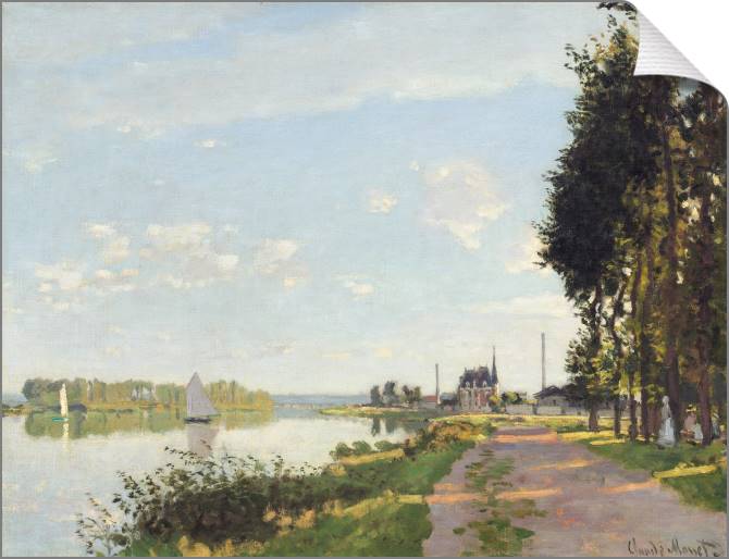 Купить и печать на заказ Картины на холсте Клод Моне The Promenade at Argenteui