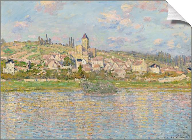 Купить и печать на заказ Картины на холсте Клод Моне Vetheuil