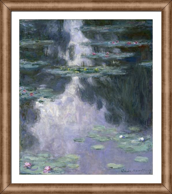 Картины в рамке, багете Claude Monet Water Lilies