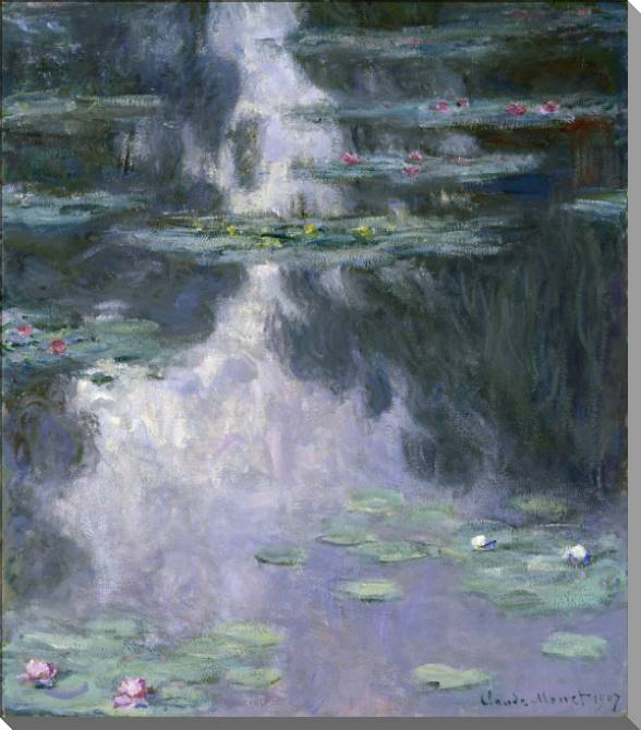 Купить и печать на заказ Картины на холсте Клод Моне Water Lilies