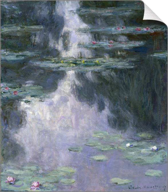 Купить и печать на заказ Картины на холсте Клод Моне Water Lilies