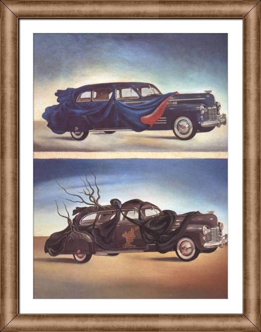 Картины в рамке, багете Salvador Dali Car Clothing