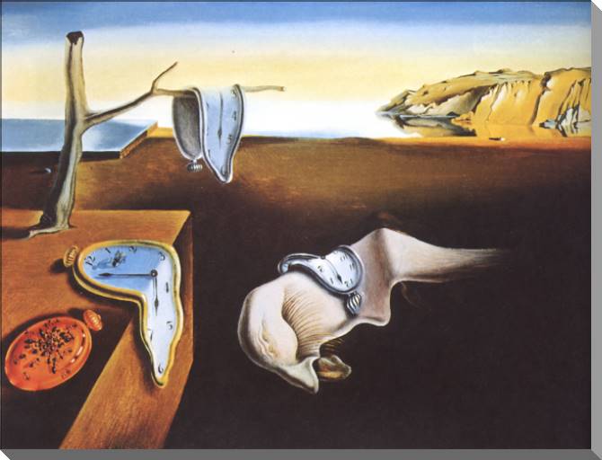 Купить и печать на заказ Картины на холсте Сальвадор Дали Persistence Of Memory