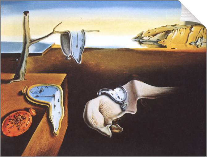 Купить и печать на заказ Картины на холсте Сальвадор Дали Persistence Of Memory