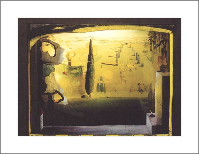 Купить и печать на заказ Картины, фото с паспарту Сальвадор Дали The little theater