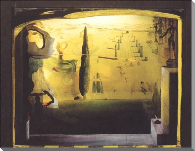 Купить и печать на заказ Картины на холсте Сальвадор Дали The little theater