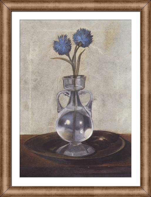 Картины в рамке, багете Salvador Dali The Vase Of Cornflowers