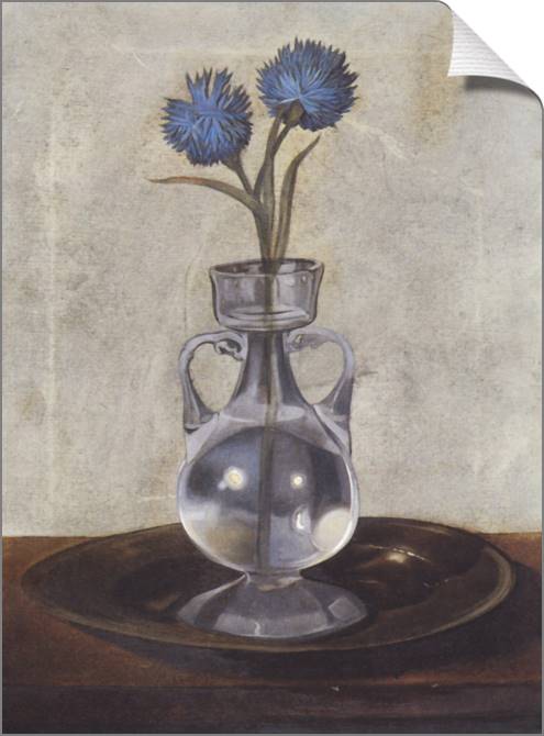 Купить и печать на заказ Картины на холсте Сальвадор Дали The Vase Of Cornflowers