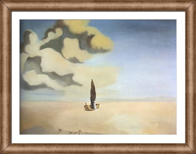Картины в рамке, багете Salvador Dali Apparition of My Cousin Carolineta on the Beach at Rosas