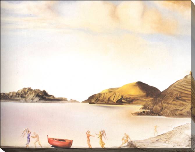 Paintings on canvas Salvador Dali Port Lligat At Sunset