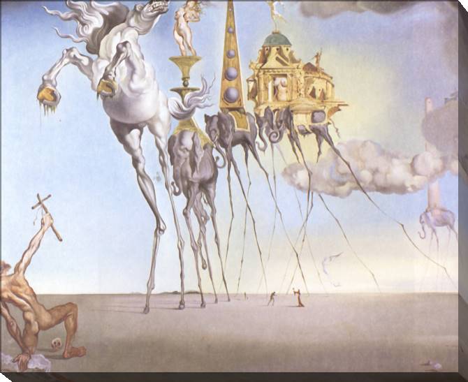 Paintings on canvas Salvador Dali The Temptation of Saint Anthon