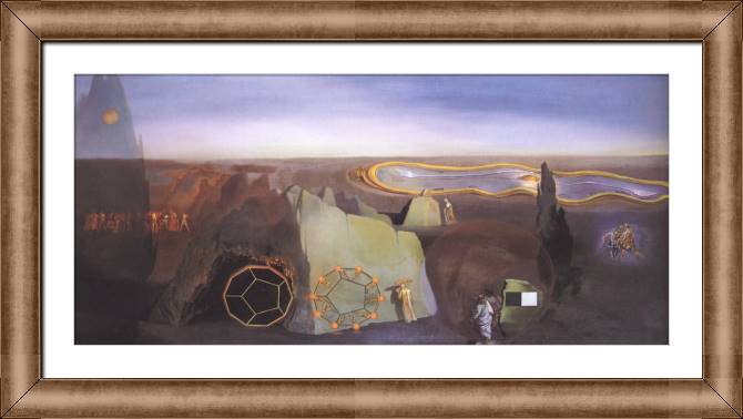 Картины в рамке, багете Salvador Dali Searching for the Fourth Dimension