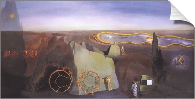 Картины на холсте Salvador Dali Searching for the Fourth Dimension