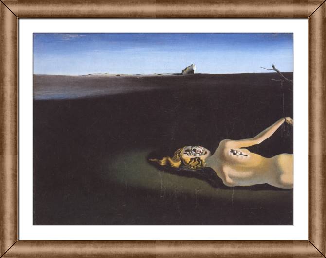 Framed and baguette paintings Salvador Dali Woman Sleeping in a Landscape