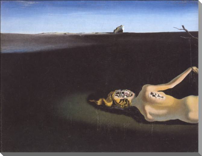 Купить и печать на заказ Картины на холсте Сальвадор Дали Woman Sleeping in a Landscape