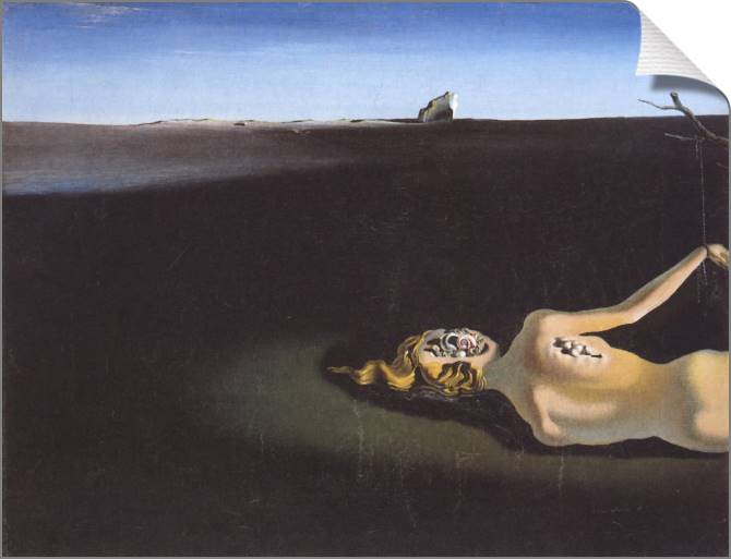Картины на холсте Salvador Dali Woman Sleeping in a Landscape