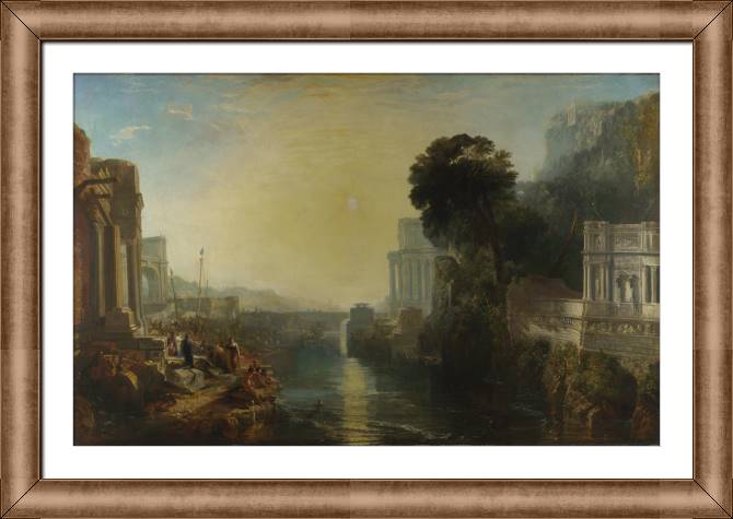Картины в рамке, багете William Turner Dido building Carthage