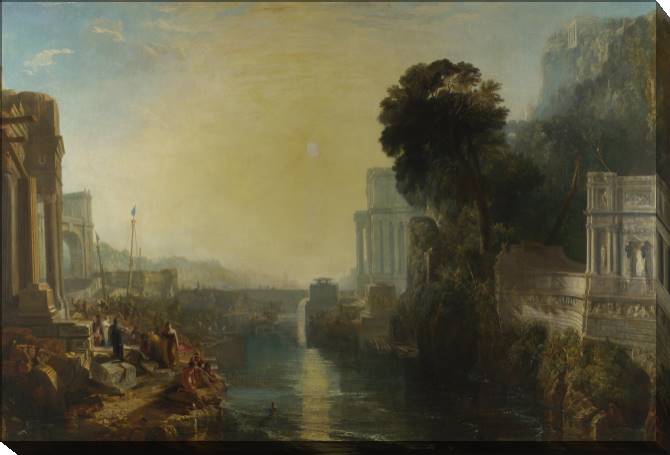 Paintings on canvas William Turner Dido building Carthage