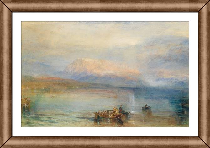 Картины в рамке, багете William Turner The red Righi Sun