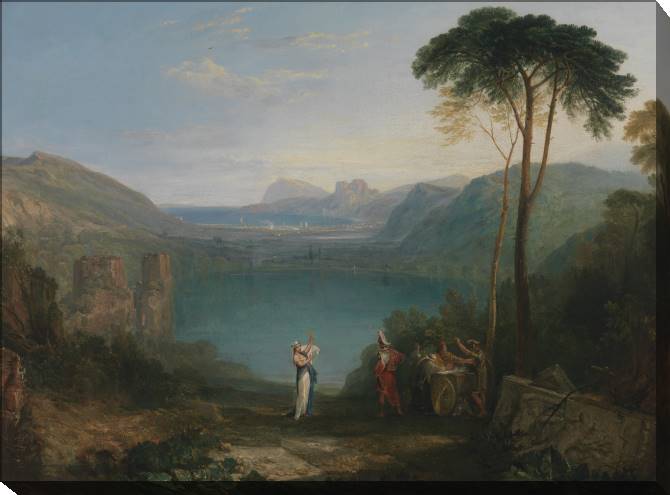 Картины на холсте William Turner Lake Avernus - Aeneas and the Cumaean Sybil