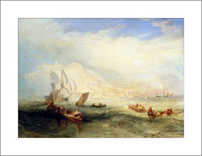 Купить и печать на заказ Картины, фото с паспарту Рыбалка, Офф Гастингс