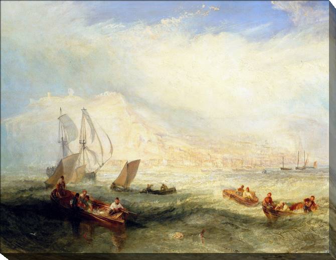 Paintings on canvas William Turner-Line Fishing Off Hastings