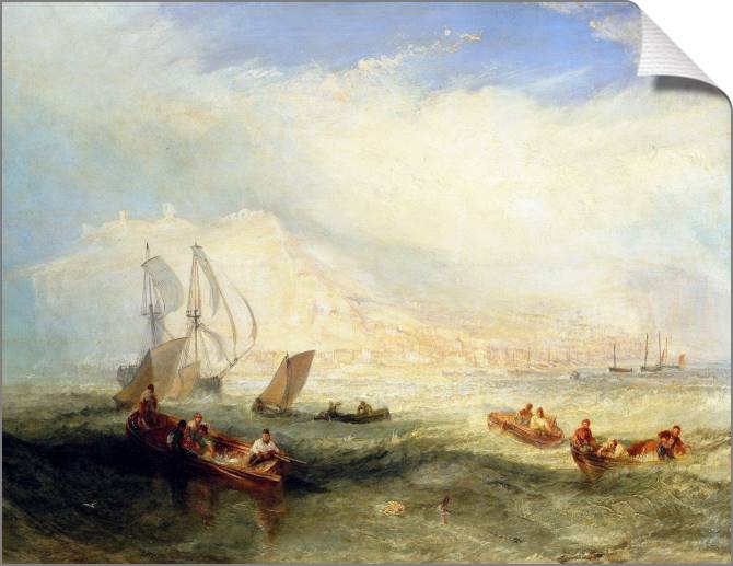 Картины на холсте William Turner-Line Fishing Off Hastings