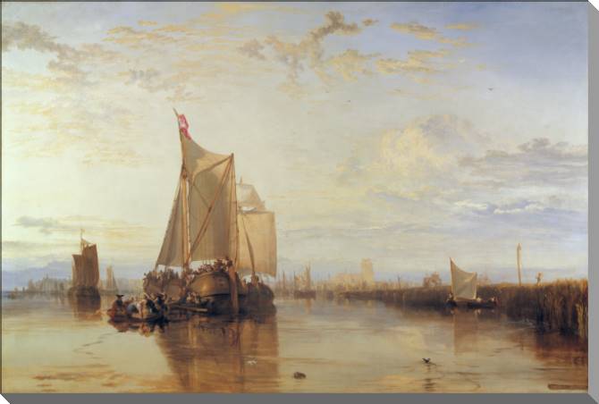 Купить и печать на заказ Картины на холсте Уильям Тёрнер The Dort Packet-Boat from Rotterdam Becalmed