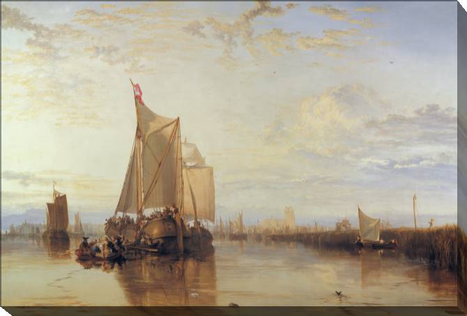 Paintings on canvas William Turner-The Dort Packet-Boat from Rotterdam Becalmed