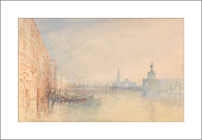Купить и печать на заказ Картины, фото с паспарту Уильям Тёрнер Venice, The Mouth of the Grand Canal