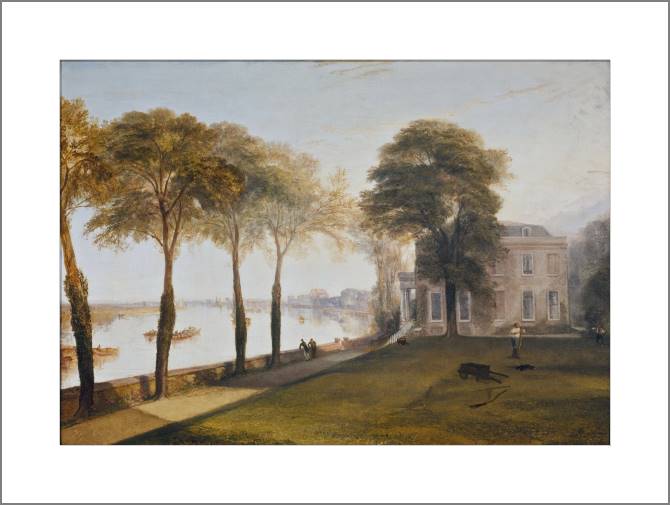 Купить и печать на заказ Картины, фото с паспарту Уильям Тёрнер Mortlake Terrace, Early Summer Morning