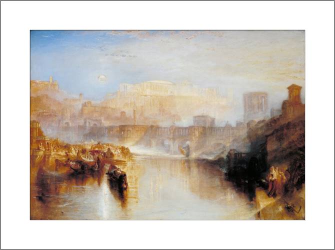 Купить и печать на заказ Картины, фото с паспарту Уильям Тёрнер Ancient Rome; Agrippina Landing with the Ashes of Germanicus