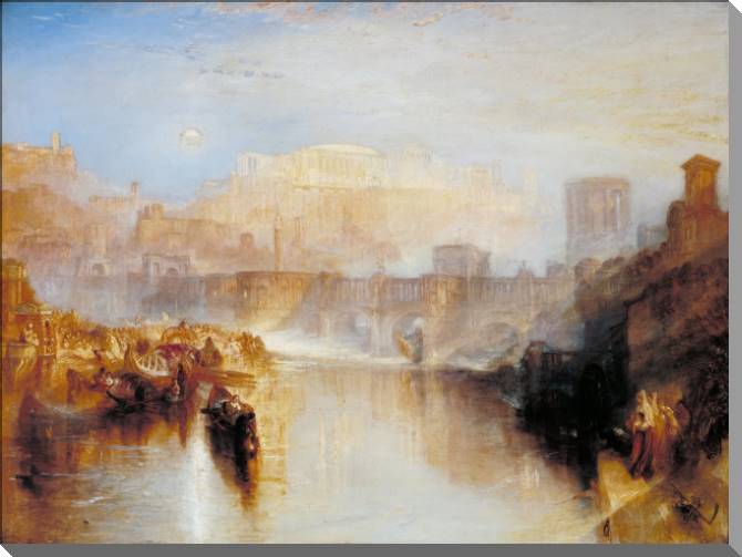 Купить и печать на заказ Картины на холсте Уильям Тёрнер Ancient Rome; Agrippina Landing with the Ashes of Germanicus