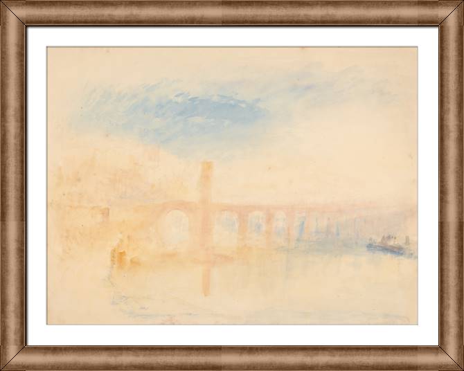Картины в рамке, багете William Turner The Moselle Bridge, Coblenz