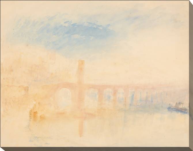 Купить и печать на заказ Картины на холсте Уильям Тёрнер The Moselle Bridge, Coblenz