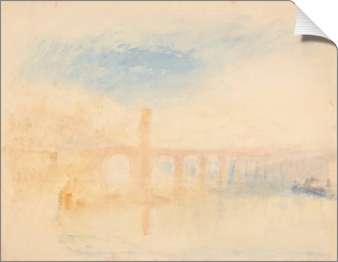 Картины на холсте William Turner The Moselle Bridge, Coblenz