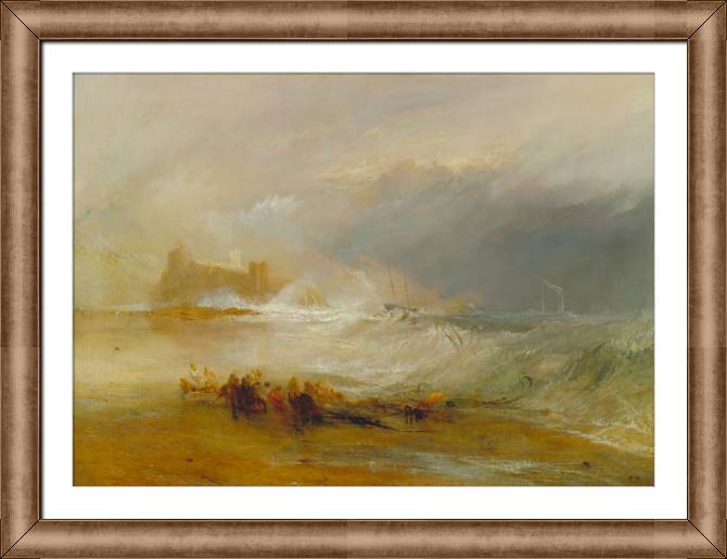 Картины в рамке, багете William Turner Wreckers Coast of Northumberland