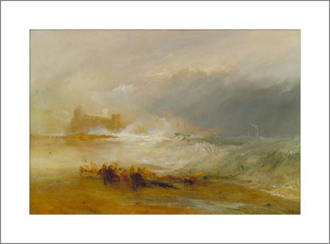 Купить и печать на заказ Картины, фото с паспарту Уильям Тёрнер Wreckers Coast of Northumberland