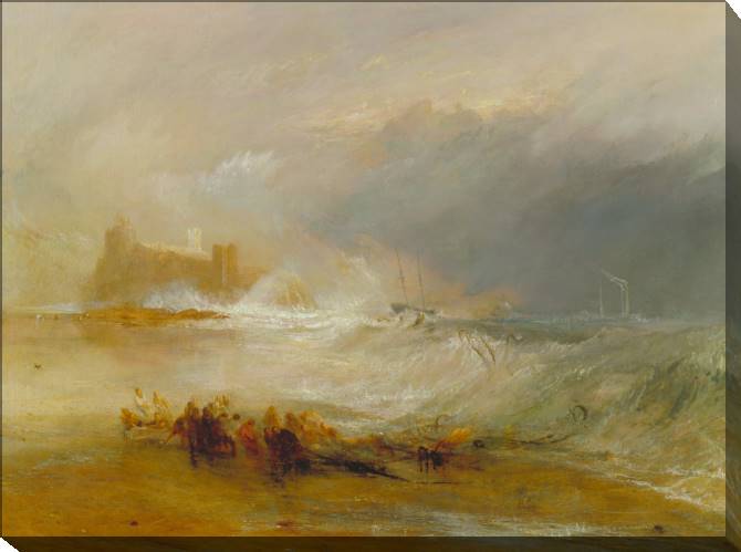 Купить и печать на заказ Картины на холсте Уильям Тёрнер Wreckers Coast of Northumberland