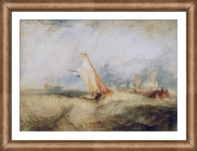 Картины в рамке, багете William Turner Van Tromp, Going About to Please His Masters