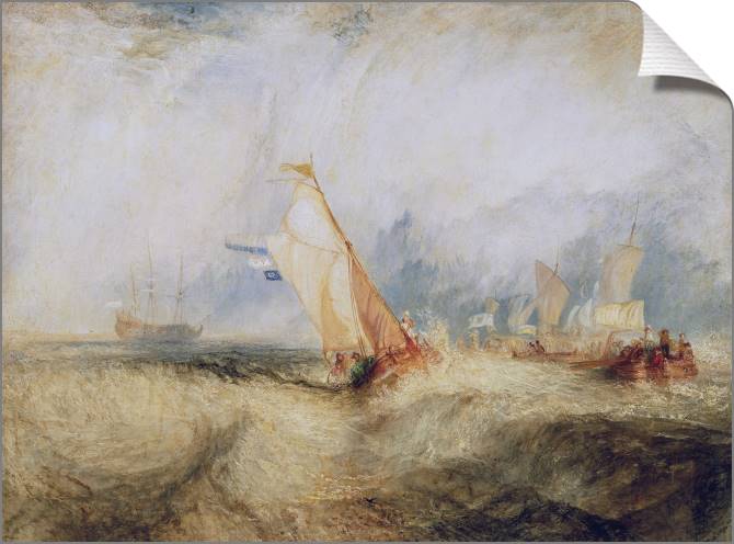 Картины на холсте William Turner Van Tromp, Going About to Please His Masters