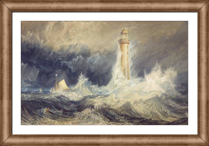 Картины в рамке, багете William Turner Bell Rock Lighthous